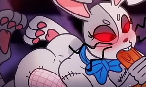 Vanny Cute Furry Bunny Blowjob and Fuck Pussy - FNAF Security Breach
